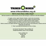 Trikes and Bikes CIC – what we do